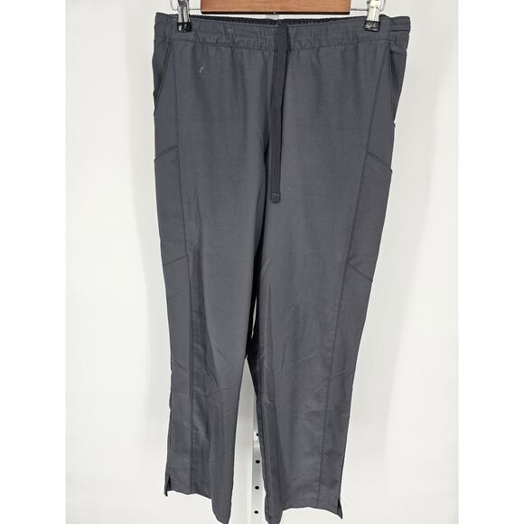 Spread Good Cheer Womens Sz L Scrub Pants Dark Gray - Picture 1 of 4